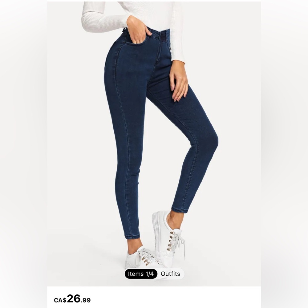 ✨5 for $20✨ High rise ankle length skinny jeans